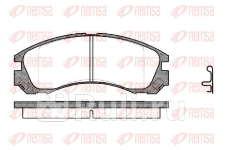 0354.22 - Колодки тормозные дисковые передние (REMSA) Mitsubishi Lancer Cedia (2000-2003) для Mitsubishi Lancer Cedia (2000-2003), REMSA, 0354.22
