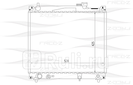 Радиатор охлаждения suzuki vitara 97- FREE-Z KK0190  для Разные, FREE-Z, KK0190