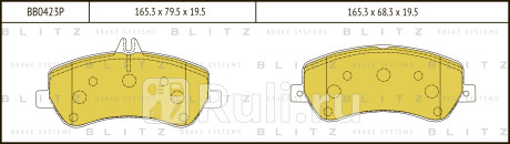 Колодки тормозные дисковые передние mercedes x204 08- BLITZ BB0423P  для Разные, BLITZ, BB0423P